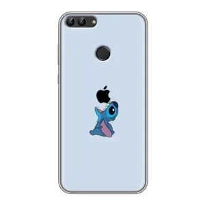 Чохол з принтом Стіч на Huawei Honor 9 Lite (Stitch apple)