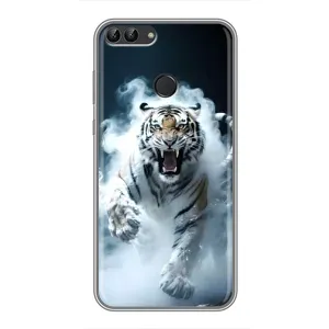 Чехол с картинкой «Хищники» для Huawei Honor 9 Lite (Белый тигр в дыму)
