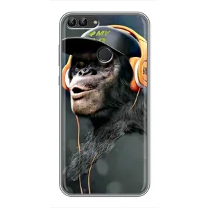 Чохол з Мавпами Huawei Honor 9 Lite - (AlphaPrint) (В навушниках)
