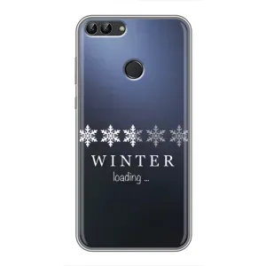 Зимні Чохли для Хуавей Хонор 9 Лайт - прозорий фон (Winter loading)