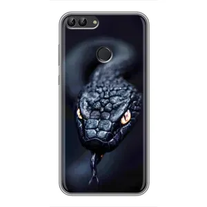 Чехол с картинкой «Хищники» для Huawei Honor 9 Lite (Черная змея)