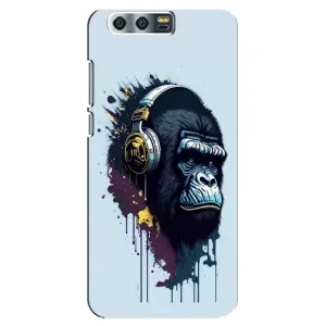Чохол з Мавпами Huawei Honor 9, Glory 9, STF - (AlphaPrint) (Горила в навушниках)
