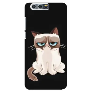 Чехол с принтом для Huawei Honor 9, Glory 9, STF (AlphaPrint) Модные коты (Грустный кот)