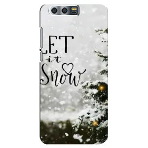 Новорічні, Святкові Чохли для Huawei Honor 9, Glory 9, STF - 2024 год (Let it snow)