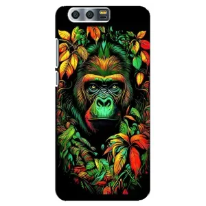 Чохол з Мавпами Huawei Honor 9, Glory 9, STF - (AlphaPrint) (Мавпа в квітах)