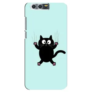 Чехол с принтом для Huawei Honor 9, Glory 9, STF (AlphaPrint) Модные коты (Падающий кот)