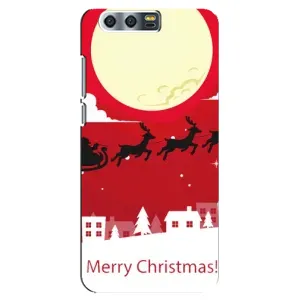 Різдвяні Чохли для Huawei Honor 9, Glory 9, STF (VPrint) (Санта з оленями)