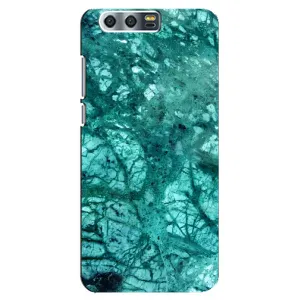 Мраморный чехол на Huawei Honor 9, Glory 9, STF (VPrint) (Зеленый мрамор)