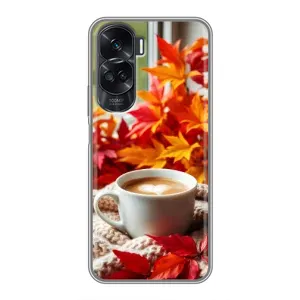 Чохол з унікальним дизайном 'Осінь з кавою' для Huawei Honor 90 Lite