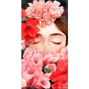 Чехлы (ART) Цветы на Huawei Honor Magic 5 Lite 5G (VPrint) (Очі в квітах)