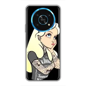 Чехол с печатью для Huawei Honor Magic 6 Lite 5G - (Мода) (AlphaPrint) (Девочка в тату)