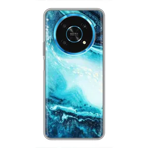 Чехол с принтом «Голубой мрамор» для Huawei Honor Magic 6 Lite 5G