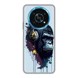 Чохол з Мавпами Huawei Honor Magic 6 Lite 5G - (AlphaPrint) (Горила в навушниках)