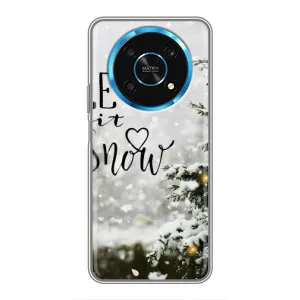 Новорічні, Святкові Чохли для Huawei Honor Magic 6 Lite 5G - 2024 год (Let it snow)