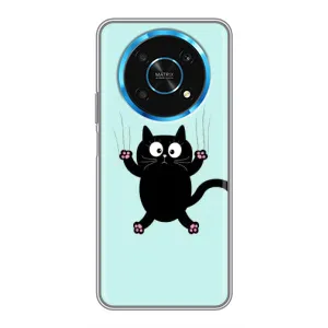 Чехол с принтом для Huawei Honor Magic 6 Lite 5G (AlphaPrint) Модные коты (Падающий кот)