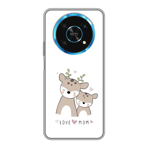 Чехол с принтом «Оленята мама и малыш» для Huawei Honor Magic 6 Lite 5G