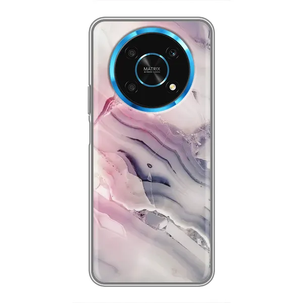 Чехол с принтом «Пурпурный Мрамор» для Huawei Honor Magic 6 Lite 5G