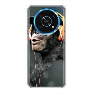 Чохол з Мавпами Huawei Honor Magic 6 Lite 5G - (AlphaPrint) (В навушниках)