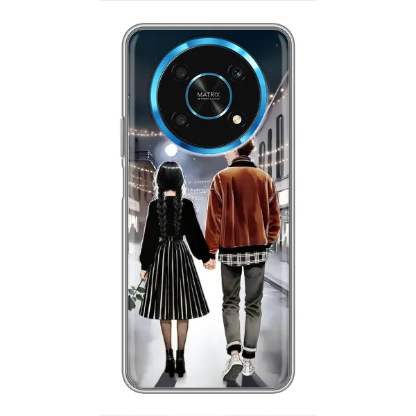 Чохол з принтом «Венздей та Тайлер» для Huawei Honor Magic 6 Lite 5G Чохол з принтом «Венздей та Тайлер» для Huawei Honor Magic 6 Lite 5G