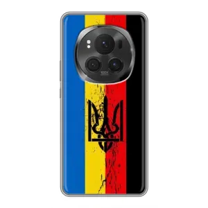 Украинские Чехлы для Huawei Honor Magic 6 Pro с картинкой УПА (AlphaPrint) (Флаг УПА)