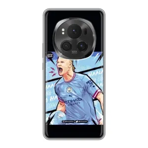 Чехлы с футболистом Ерлинг Холанд для Huawei Honor Magic 6 Pro (AlphaPrint) (гол Эрлинг Холланд)