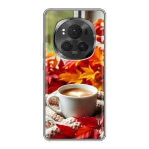 Чехол с уникальным дизайном «Осень с кофе» для Huawei Honor Magic 6 Pro