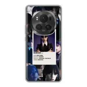 Чехлы Венсдей на Huawei Honor Magic 6 Pro Уэнсдей (AlphaPrint) (коллаж Уэнздей)