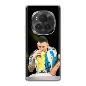 Чехлы для Huawei Honor Magic 6 Pro (Leo чемпион) (AlphaPrint) (Кубок Месси)