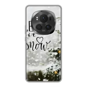 Новогодние, Праздничные Чехлы для Huawei Honor Magic 6 Pro - 2024 год (Let it snow)