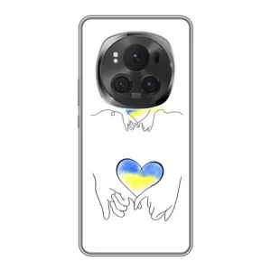 Чехол для Патриота Украины Huawei Honor Magic 6 Pro - (AlphaPrint) (Мир Украине)