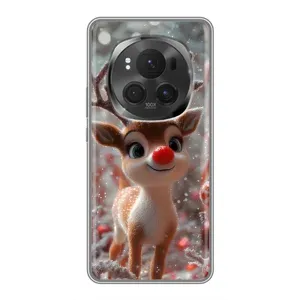 Яркий чехол для Huawei Honor Magic 6 Pro с Зимними Оленятами