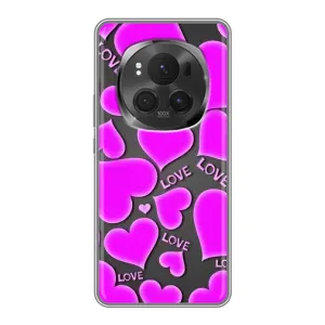 Чехлы для любимой на Хорон Меджик 6 Про (VPrint) (Pink hearts)