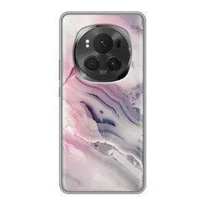 Мраморный чехол на Huawei Honor Magic 6 Pro (VPrint) (Пурпурный Мрамор)