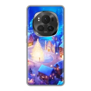 Рождественские Чехлы для Huawei Honor Magic 6 Pro (VPrint) (Рождественский город)