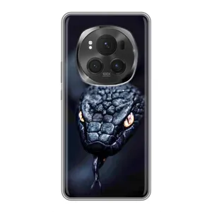 Чехол с картинкой «Хищники» для Huawei Honor Magic 6 Pro (Черная змея)
