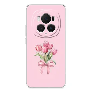 Чохол з розовим принтом для Huawei Honor Magic 7 Pro (Букет квітів)