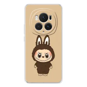 Чехол с Лабубу на Huawei Honor Magic 7 Pro (Bored Ape в красном)