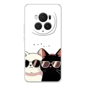 Чохол з малюнком кіт на Huawei Honor Magic 7 Pro (Коти в окулярах)