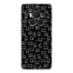 Чохол з принтом для Huawei Honor Magic 7 Pro (AlphaPrint) Модні коти (Маленькі котики)