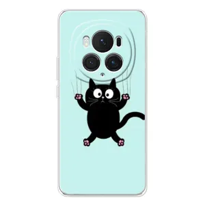 Чохол з принтом для Huawei Honor Magic 7 Pro (AlphaPrint) Модні коти (Падаючий кіт)