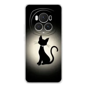 Чохол з принтом для Huawei Honor Magic 7 Pro (AlphaPrint) Модні коти (Силует котика)