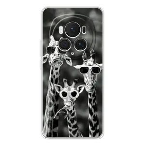 Силіконовий чохол з КАРТИНКАМИ літо для Huawei Honor Magic 7 Pro (AlphaPrint) (Жирафи в окулярах)