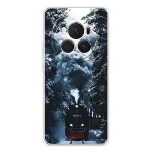 Новорічні, Святкові Чохли для Huawei Honor Magic 7 Pro - 2024 год (Зимовий потяг)