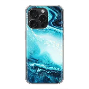 Мраморный чехол на Huawei Honor Play 60 Plus (VPrint) (Голубой мрамор)