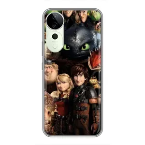 Чехол как приручить дракона на Huawei Honor Play 70 Plus (Персонажи дракона)