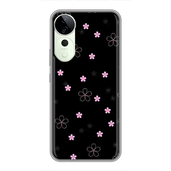 Чехол с принтом «Розовые цветы на черном» для Huawei Honor Play 70 Plus Чехол с принтом «Розовые цветы на черном» для Huawei Honor Play 70 Plus