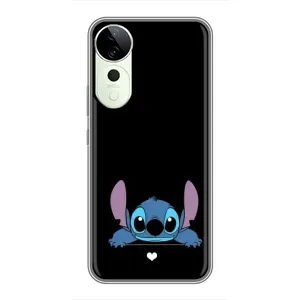 Чохол з принтом Стіч на Huawei Honor Play 70 Plus (Стіч на чорному)