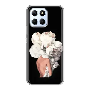 Чехлы (ART) Цветы на Huawei Honor X6 (VPrint) (Белые цветы)