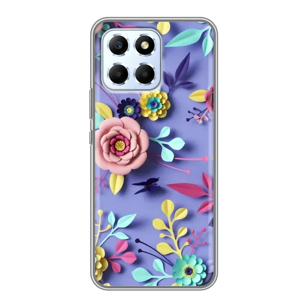 Чехол с принтом «Цветочный дизайн» для Huawei Honor X6