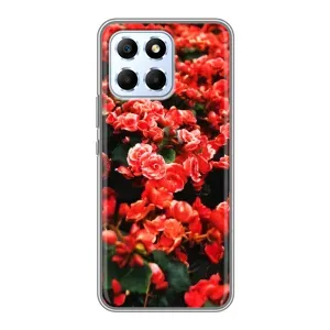 Чехлы с Цветами для Huawei Honor X6 (VPrint) (Цветы красные)
